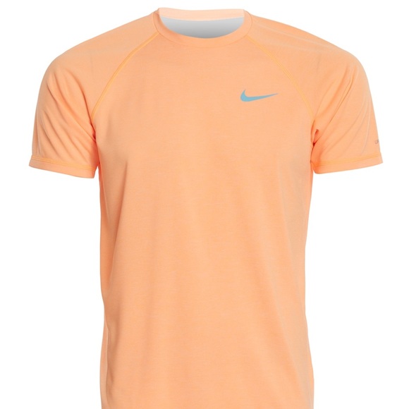 nike men's heather long sleeve hydro rash guard